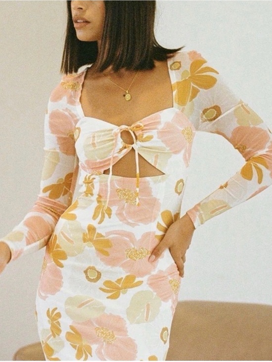 Sabo Skirt Dresses & Skirts - New Sabo Skirt Arino Cutout Floral Dress Size Large